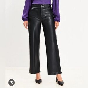 NWOT LOFT Faux Leather Pants | Size 8